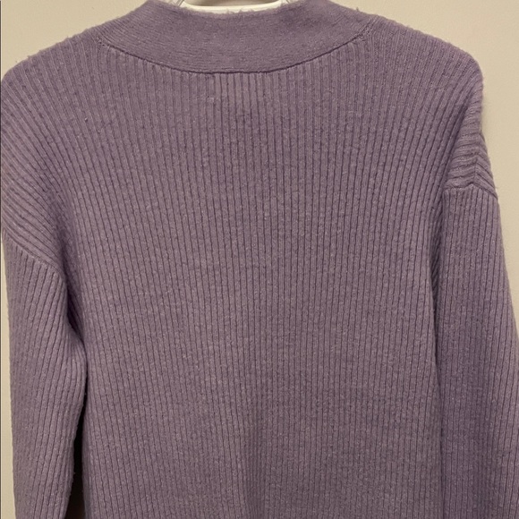 Open Edit Lavender Ribbed Sweater Size Small - Picture 8 of 9